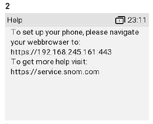 Snom - D735 - Interfaz de usuario web (WUI) - Paso 1 Interfaz de usuario web (WUI) - Paso 1
