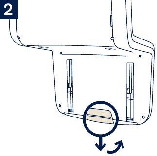 Nuna - ZAAZ - Montaje del asiento en la estructura de las patas - Paso 2 Montaje del asiento en la estructura de las patas - Paso 2