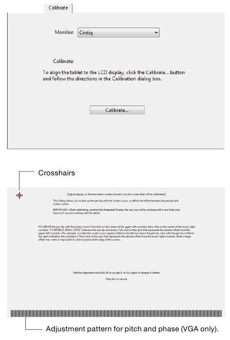 Wacom - Cintiq - AJUSTE DE PITCH Y FASE (SOLO VGA) AJUSTE DE PITCH Y FASE (SOLO VGA)