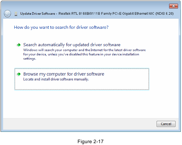 Buscar software de controlador en mi equipo