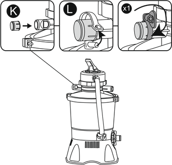Bestway - Hmax 58515 - USAGE - CONTROL VALVE - Step 8 USO - VÁLVULA DE CONTROL - Paso 8