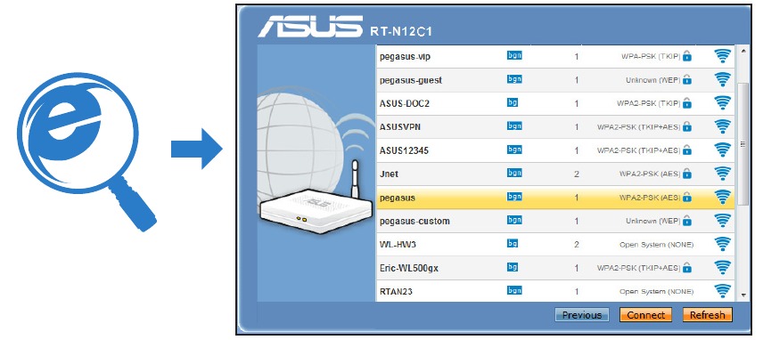 Asus - RT-N12 C1 - Configuración del modo Repetidor - Paso 3 Configuración del modo Repetidor - Paso 3