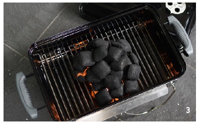 Weber - Go-Anywhere - Encendido del fuego directo - Paso 3 Encendido del fuego directo - Paso 3