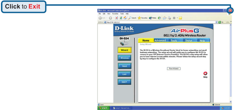 D-Link - DI-524 - Prueba de conexión a Internet Prueba de conexión a Internet