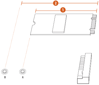 ASROCK - A620M HDV/M.2 - Instalación del módulo SSD M.2 - Paso 2 Instalación del módulo SSD M.2 - Paso 2