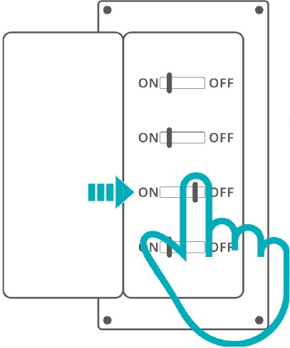 Sonoff - S-MATE2 - Instalación - Paso 2 - Apagar la alimentación Instalación - Paso 2 - Apagar la alimentación