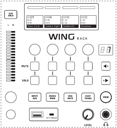 Behringer - WING RACK - Descripciones de hardware - Sección de control Descripciones de hardware - Sección de control