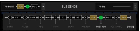 Behringer - WING RACK - Pantallas principales - Sección BUS SENDS de la pantalla HOME Pantallas principales - Sección BUS SENDS de la pantalla HOME