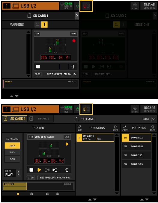 Behringer - WING RACK - Uso de la grabadora SD WING-LIVE Uso de la grabadora SD WING-LIVE