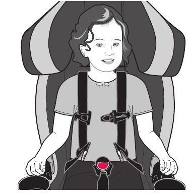 Evenflo - Chase Plus - Sujeción del niño - Paso 2 Sujeción del niño - Paso 2