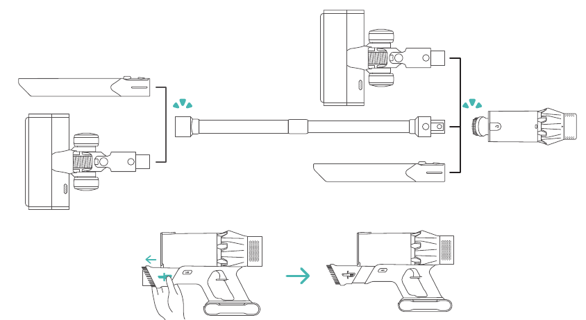 Honiture - X7 - Install Cleaning Accessories Instalar los accesorios de limpieza