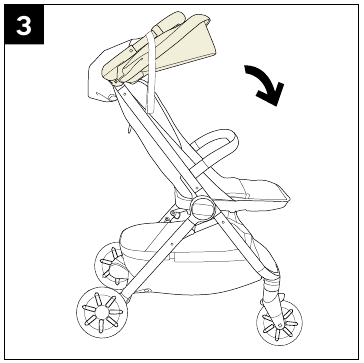 Nuna - TRVL - Uso del producto - Plegado - Paso 3 Uso del producto - Plegado - Paso 3