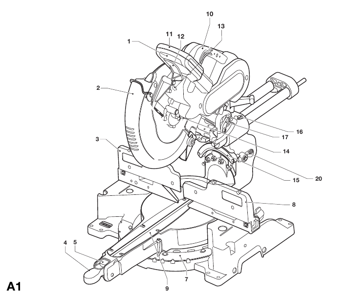 DeWalt - DW717 - Descripción - Parte 1 Descripción - Parte 1
