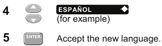 Fluke - 43B - Selecting a Language - Step 2 Selección de un idioma - Paso 2