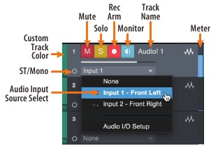PreSonus - Studio 1810c - Anatomía de una pista de audio Anatomía de una pista de audio