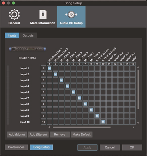 PreSonus - Studio 1810c - Creación de una nueva canción - Paso 2 Creación de una nueva canción - Paso 2