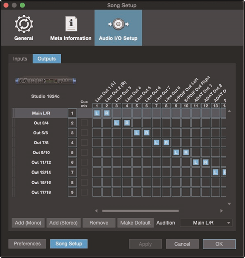 PreSonus - Studio 1810c - Creación de una nueva canción - Paso 3 Creación de una nueva canción - Paso 3