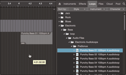 PreSonus - Studio 1810c - Arrastrar y soltar archivos de audio y MIDI Arrastrar y soltar archivos de audio y MIDI