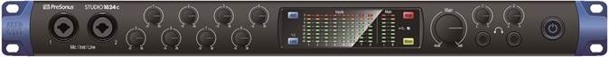 PreSonus - Studio 1810c - Conexiones y controles del panel frontal - Parte 1 Conexiones y controles del panel frontal - Parte 1