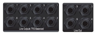 PreSonus - Studio 1810c - Salidas de línea Salidas de línea