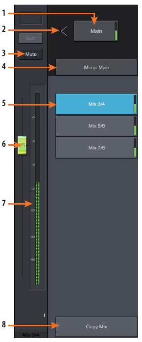 PreSonus - Studio 1810c - Controles de UC Surface Controles de UC Surface