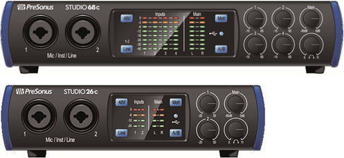 PreSonus - Studio 68c - Conexión - Conexiones del panel frontal Conexión - Conexiones del panel frontal