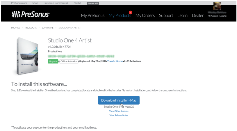 PreSonus - Studio 24c - Descarga y ejecución del instalador de Studio One Descarga y ejecución del instalador de Studio One