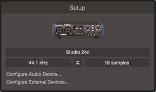 PreSonus - Studio 24c - Configuración de Studio One - Paso 1 Configuración de Studio One - Paso 1