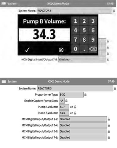 Graco - Reactor 2 - Configuración de dispensación con relación 1.5:1 - Para Reactor 3 - Paso 5 Configuración de dispensación con relación 1.5:1 - Para Reactor 3 - Paso 5