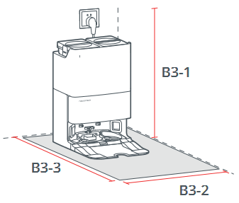 Roborock - Qrevo Edge - Colocación de la base Colocación de la base
