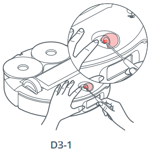 Roborock - Qrevo Edge - Mantenimiento rutinario - Rueda omnidireccional Mantenimiento rutinario - Rueda omnidireccional