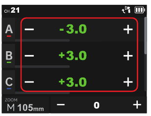 Godox - V100 - Establece el modo de flash en <TTL> Establece el modo de flash en <TTL>