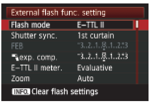 Godox - V100 - Ajuste de las funciones del flash de la cámara - Paso 3 Ajuste de las funciones del flash de la cámara - Paso 3