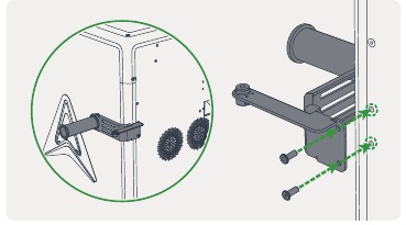 Creality - K2 Plus - Instalar el soporte del carrete y el tubo de PTFE - Paso 1 Instalar el soporte del carrete y el tubo de PTFE - Paso 1