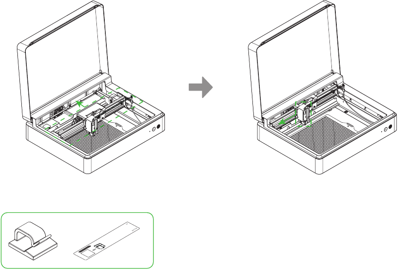 Xtool - M1 - Usar - Instalar la pluma de lámina caliente - Paso 6 Usar - Instalar la pluma de lámina caliente - Paso 6