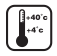 Cargue solo entre 4 ˚C y 40 ˚C.