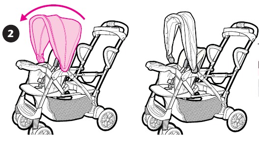 Graco - ROOMFOR2 - Capota - Paso 2 Capota - Paso 2