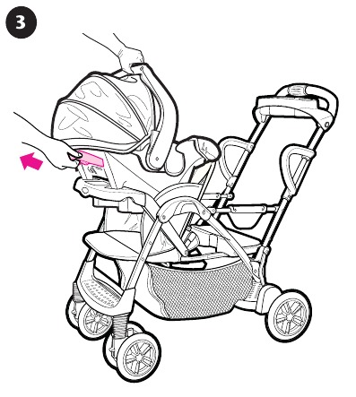 Graco - ROOMFOR2 - Para fijar la silla de auto para bebés - Paso 4 Para fijar la silla de auto para bebés - Paso 4