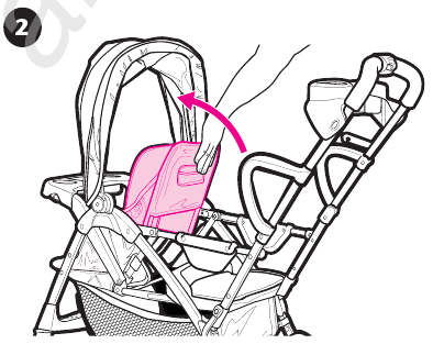 Graco - ROOMFOR2 - Para reclinar el asiento delantero - Paso 2 Para reclinar el asiento delantero - Paso 2