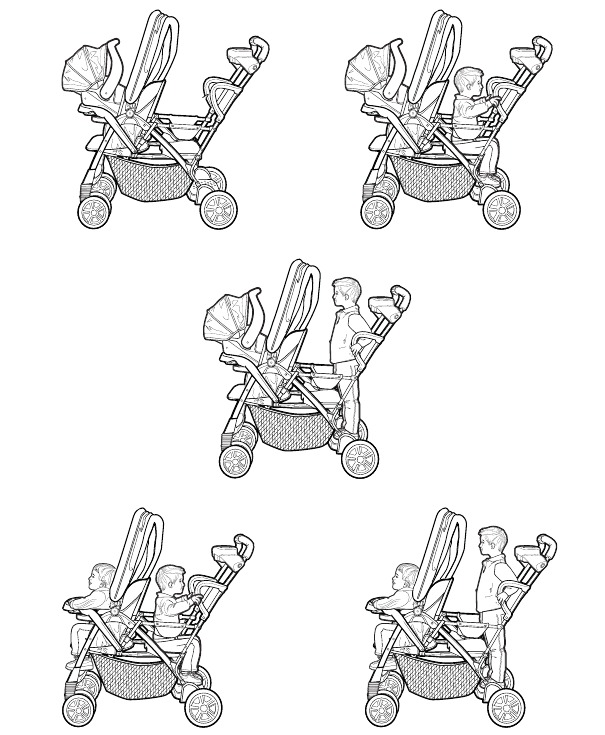 Graco - ROOMFOR2 - Posiciones de uso Posiciones de uso