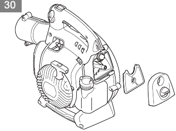 Husqvarna - 125B - Para realizar el mantenimiento del filtro de aire Para realizar el mantenimiento del filtro de aire