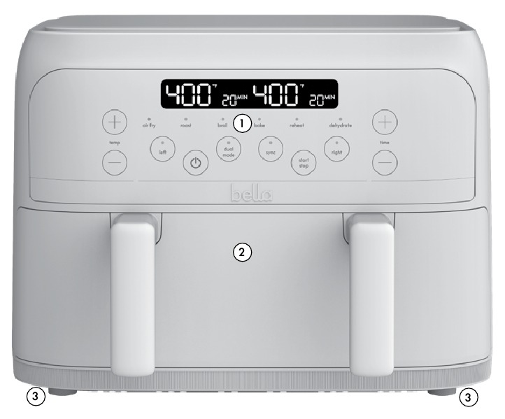 Bella - 4QT TriZone - Descripción general Descripción general