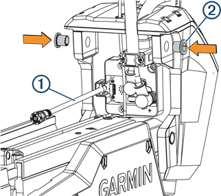 Garmin - FORCE - Conexión del eslabón superior del soporte: paso 1 Conexión del eslabón superior del soporte: paso 1