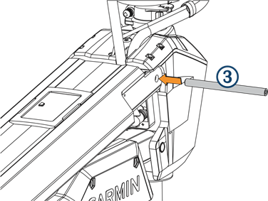Garmin - FORCE - Conexión del eslabón superior del soporte: paso 2 Conexión del eslabón superior del soporte: paso 2