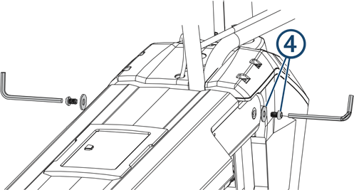 Garmin - FORCE - Conexión del eslabón superior del soporte: paso 3 Conexión del eslabón superior del soporte: paso 3