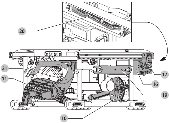 DeWalt - DWE7485 - FUNCIONAMIENTO - Almacenamiento FUNCIONAMIENTO - Almacenamiento
