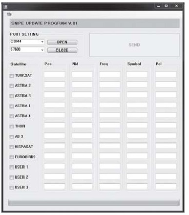 SELFSAT - SNIPE - Proceso de actualización - Paso 1 Proceso de actualización - Paso 1