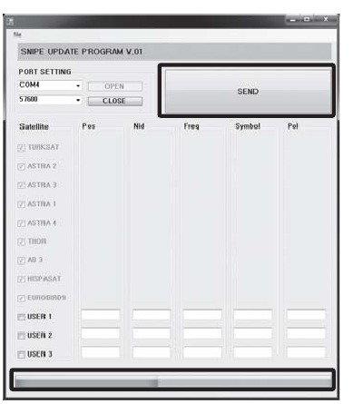 SELFSAT - SNIPE - Proceso de actualización - Paso 6 Proceso de actualización - Paso 6