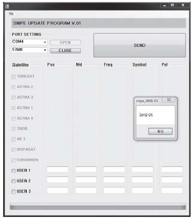 SELFSAT - SNIPE - Proceso de actualización - Paso 7 Proceso de actualización - Paso 7