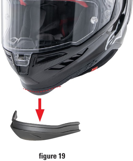 Alpinestars - SUPERTECH R10 - Extracción y sustitución del deflector de viento Extracción y sustitución del deflector de viento